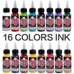 Tattoo Inks 16 Colours German Brand Ink Set Permanent Body Makeup Microblading Pigment Tattooist Supplies