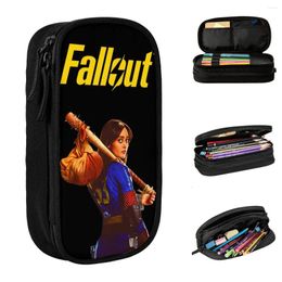 Fallouts TV Show Pencil Case Fun Pen Bags Girl Boy Large Storage Students School Gift Pouch