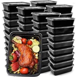 Take Out Containers 50-Pack Meal Prep Food Storage Lunch Box Reusable To-Go