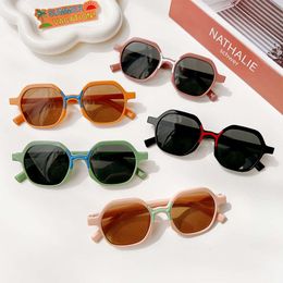 New Girl Boys Cute Classic UV400 Outdoor Sun Children Vintage Metal Protection Kids Sunglasses 88479