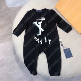 Rompers Luxury Designer Unisex Newborn Bodysuit 100% Cotton Baby Romper Set, Soft Infant Onesie Jumpsuit Clothing for Boys & Girls