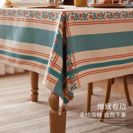 Table Cloth Tablecloth: Light Luxury High-luxury Waterproof Rectangular Cotton Linen Coffee Cushion Tablecloth