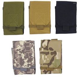 Outdoor Bags AOutdoor Camping Hiking Tactical Phone Bag Army Camo Camouflage Hook Loop Belt Mobile Case Waist Back Pack