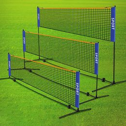 Portable Folding Standard Professional Badminton Net Indoor Outdoor Sports Volleyball Tennis Training Square Nets Mesh y240516