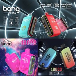 Original Bang box 18000 puffs disposable vape pen bang bar 9k-18k pulse mode 25ml pre-filled cartridges pods rechargeable battery 18k puffs devices