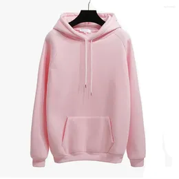 Women's Hoodies A Fashion Autumn Winter Solid Color Harajuku Lotus Root Pink Pullover Thick Loose Women Sweatshirts Female Casual