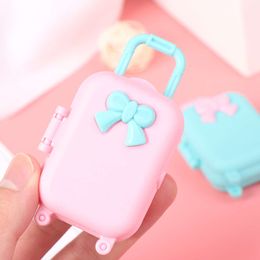 5Pcs 1:12 Dollhouse Miniature Suitcase Lage Handbag Model Furniture Accessories For Doll House Decor Kids Play Toys