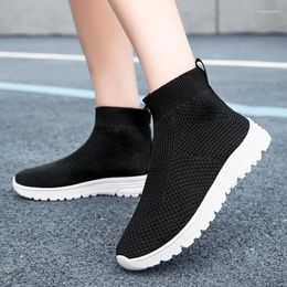 Casual Shoes Unisex Sock Sneakers Men Trendy Hip-hop Sports Women Mesh Breathable Jogging Oversize Walking Male Footwear