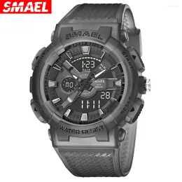 Wristwatches SMAEL Sport Digital Watch For Men Waterproof Sports Style Silicone Strap Stopwatch Shockproof Alarm Clock Male Quartz