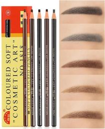 Professional Hengsi 1818 Eyes Makeup Waterproof Eyebrow Pencils Black Brown Natural Eye Brow Pen Cheap Make Up5699116