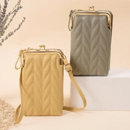 Shoulder Bags Fashion Phone Bag For Women PU Leather Messenger Casual Mobile Handbag Card Holder Purse Shopping Wallet Coin