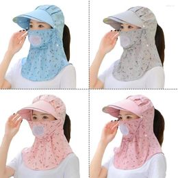 Bandanas 1 Pcs Screen Cap Silk Hats For Women With Windproof Visor Anti-uv Mesh Breathable Outdoor Cyclin C2d7