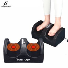 Electric Foot Massage Deep Muscles Shiatsu Therapy Relax Health Care Infrared Heating Body Massager Heat Kneading Roller Salud 240513