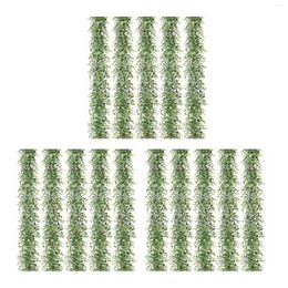 Decorative Flowers 15 Packs 30Ft Artificial Eucalyptus Garlands Greenery Vines Faux Hanging Plants For Wedding Table Backdrop Arch