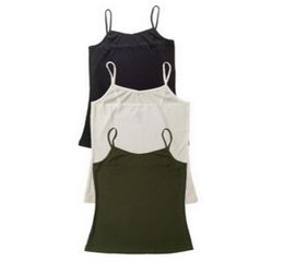 Women Basic Tank Tops Stretchy Solid Color Camisole Slim Fit Vest Sleeveless Tee Shirt 3 PCS Pack5713103