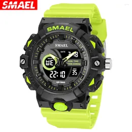 Wristwatches SMAEL Multifunctional LED Light Digital Sport Watch Mens Casual Student Stopwatch Clendar Clock Quartz Analog 8081