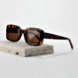 SLM130 Small square frame sheet sunglasses Tortoise-shell Fashion designer unisex goggles Top quality Luxury brand Retro Classic UV400 UV protection sunglasses