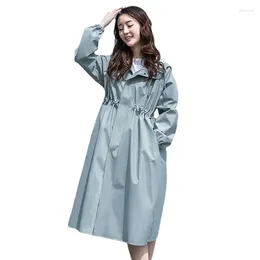 Raincoats Poncho Full-body Jacket Fashion Long Rainstorm-proof Bicycle Adult Single Ladies Women's High-end Raining Rainwear Raincoat