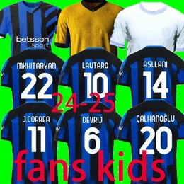 2024 2025 GIROUD Soccer Jerseys home away InTErs MiLAnS GIROUD IBRAHIMOVIC LAUTARO CORREa MILANS THEO BRAHIM 24 Football Shirt 24 Uniforms Men Kids Kits Sets