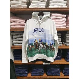 polo hoodie tracksuit men Men's Hoodie Pullover Full Pattern Polos Fleece Sweater printing designer long sleeves Hoodies tracksuits casual sports Sweatshirt 747