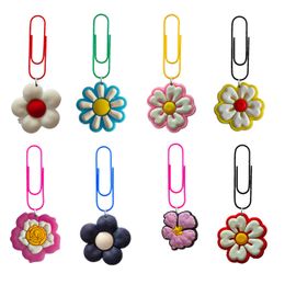 Other Home Decor Flower 2 11 Cartoon Paper Clips For Nurse Day Office Supply Shaped Cute Bookmark Colorf Supplies Gifts Teacher School Otff2
