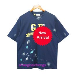 Mens Geliriy Duptt shorts designer casual Summer New Relaxed Casual Couple Hand-painted Speckle Print T-shirt Top