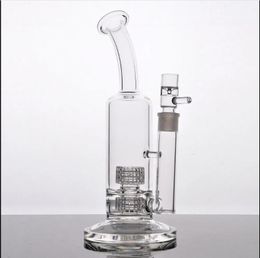 BIG bong hookahs smoke water pipe double Percolator smoking accessories chicha heady glass dab rigs with 18mm joint