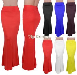 Dropping New Arrival Summer Full Long Maxi Skirt Puff Beach Skirts High Waist Elastic Waistband 100cm B26 SV0014978890089