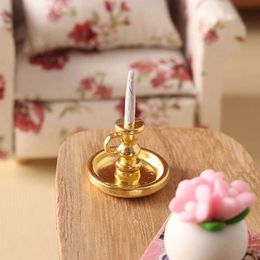 1:12 Dollhouse Miniature Candle Holder Candlesticks Model Furniture Accessories For Doll House Home Decor Kids Pretend Play Toys