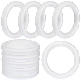 Decorative Flowers 10 Pcs Foam Circle Wreath Round Rings Painting Supplies Circular Accessories Blank Large