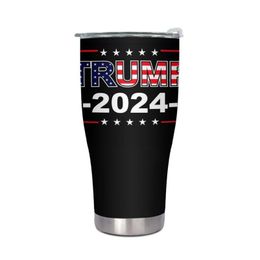 Party Favour Trump 2024 30Oz Stainless Steel Cup Custom 900Ml Large Capacity Double -Layer Water Bottle Drop Delivery Home Garden Festi Dhocm