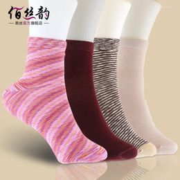 Women Socks Women's Silk Short Thickened Warm Mulberry Knitted Are Breathable Comfortable And Deodorant 7801