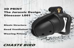 2023 NEW 3D Print Jurassic Design Breathable Cock Cage 2 Types of Penis Rings Device Adult Products Sex Toys 2 Color L0012255712