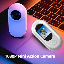 Sports Action Video Cameras 1080P Mini Action Camera Portable Small Pocket Camera with Screen Sports DV Bicycle Dashcam J240514