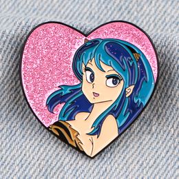Japanese sexy girls enamel pin childhood game movie film quotes brooch badge Cute Anime Movies Games Hard Enamel Pins
