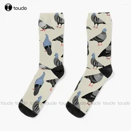 Women Socks Design 33 - The Pigeons Halloween Personalised Custom Unisex Adult Teen Youth 360° Digital Print Fashion