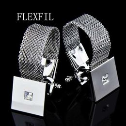 Cuff Links FLEXFIL Jewellery French Shirt Cufflinks Mens Brand Designer Cufflinks Button Mens High Quality Luxury Wedding Free Delivery