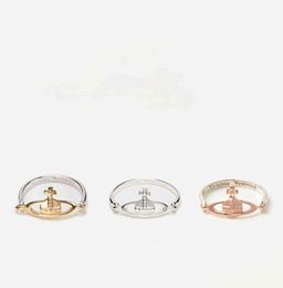 Little Saturn Wedding Ring Fourcolor Series Simple Couple Luxury Jewelry Women Men Brand Rings4726221