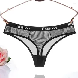 Women's Panties LaceThin Belt Transparent Briefs Women Sexy Seamless Underwear Female See Through Underpants Mesh Lingerie Thongs