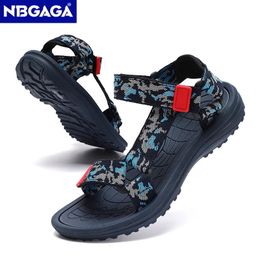 Breathable Sport Kids Boys Sandals Lightweight Outdoor 5-16Years Children Beach Shoe Casual Non Slip Sandals 240517