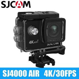 Sports Action Video Cameras SJCAM Action Camera SJ4000 AIR 4K 30PFS 1080P 4x Zoom WIFI Sports Video Action Cameras Motorcycle Bicycle Helmet Waterproof Cam J240514