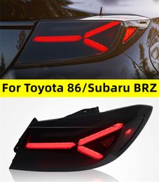 Taillight Assembly for Toyota GR86 Subaru BRZ Fishbone Taillights LED Dynamic Turn Signal Light Street Light