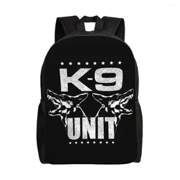 Backpack Personalised K-9 Unit Dog Women Men Casual Bookbag For School College German Shepherd Bags
