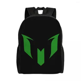 Backpack Green Messis Soccer Football Backpacks For Women Men Water Resistant School College Bag Printing Bookbags