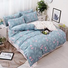 Bedding Sets Home Textile Fashionable Aloe Cotton Comfortable Breathable Printed Bed Sheet Quilt Cover Pillowcase 3/4pcs30