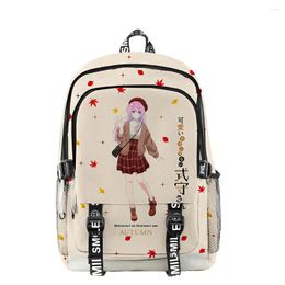 Backpack Hip Hop Shikimori's Not Just A Cutie Student School Bags Unisex 3D Print Oxford Notebook Multifunction Travel Backpacks