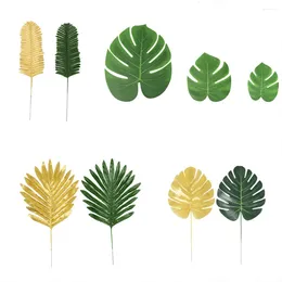 Decorative Flowers Green Long-lasting Durability Tropical Trees Enjoy Lifelike For Years Types Fake Set