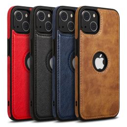 Business Leather Case Soft TPU Full Protection Cases Cover For iPhone 15 14 13 12 Mini 11 Pro Max X Xr Xs Max 8 7 Samsung S22 S23 LL