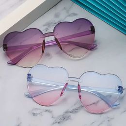 New Korean Version Of Children's Adult Peach Heart Trend Love Baby Cute Glasses Retro Sunglasses L2405