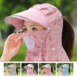 Bandanas 1 Pcs Screen Cap Silk Hats For Women With Windproof Visor Anti-uv Mesh Breathable Outdoor Cyclin Z2r0